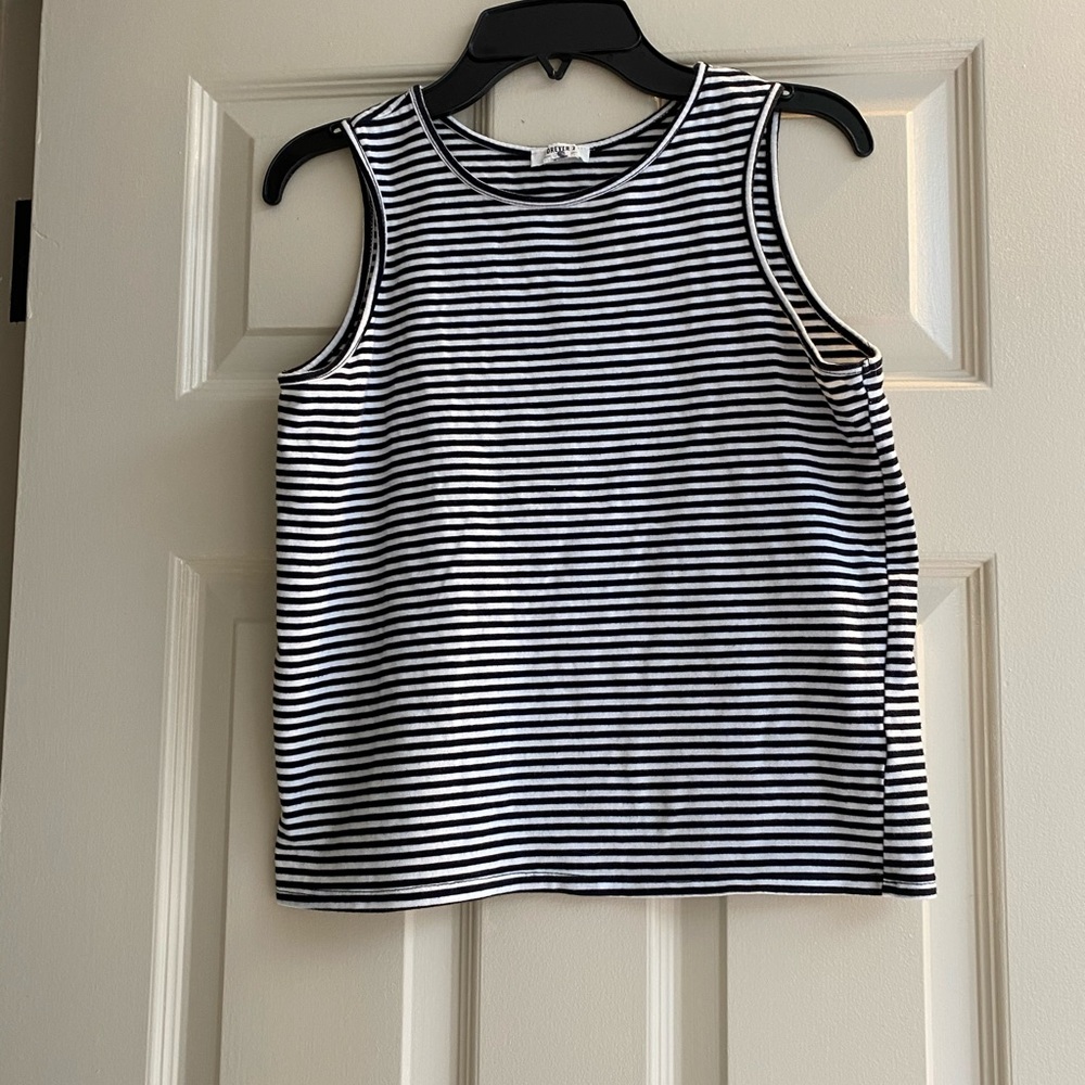 Black and white tank top